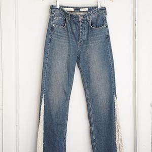 Anthropologie Pilcro High-Rise Sequin Cropped Jean
